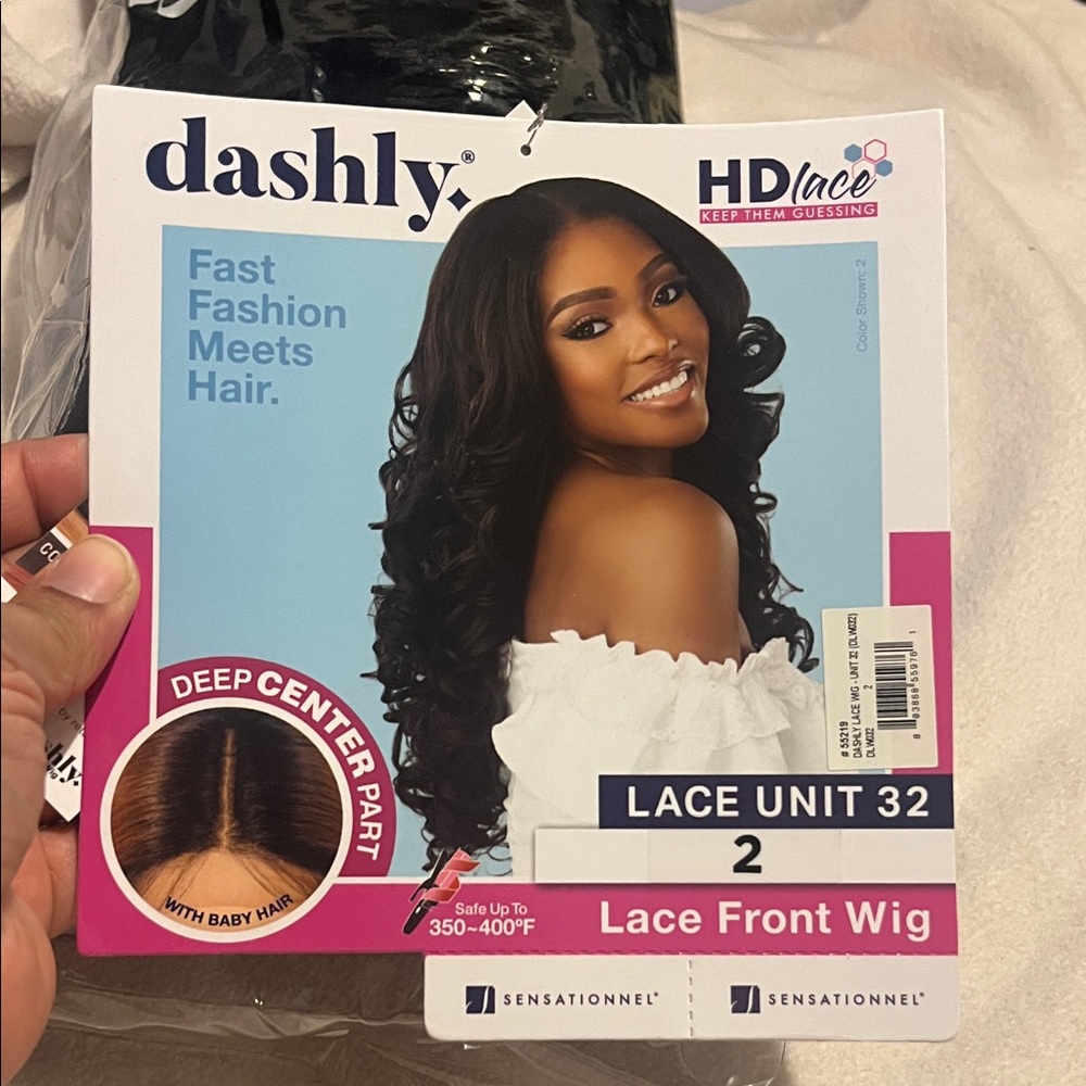 Dashly Lace Front Wig HD Lace Unit 32 – Color 2 (Black)